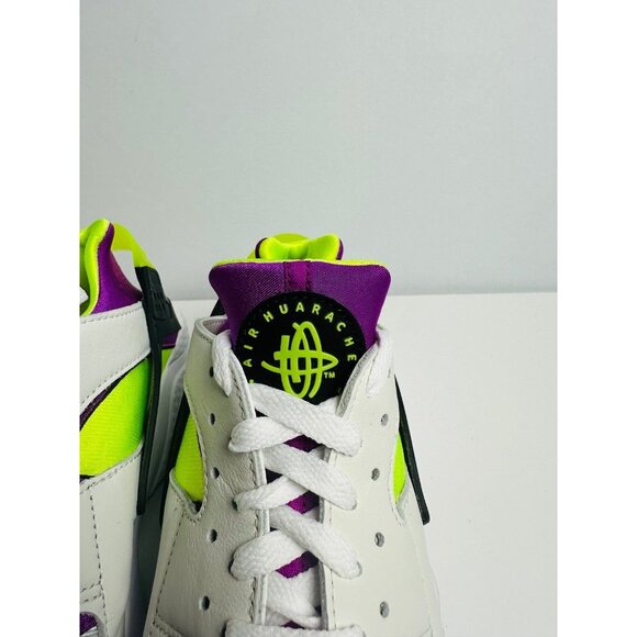 10 Women’s Nike Air Huarache DH4439 101 running shoes White Neon Magenta - Picture 3 of 9